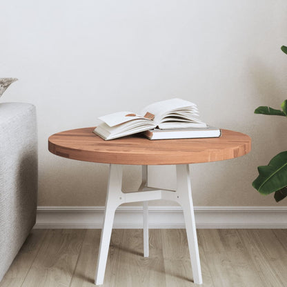 Round Solid Beech Wood Table Top Ø50x2.5 cm - Durable & Stylish