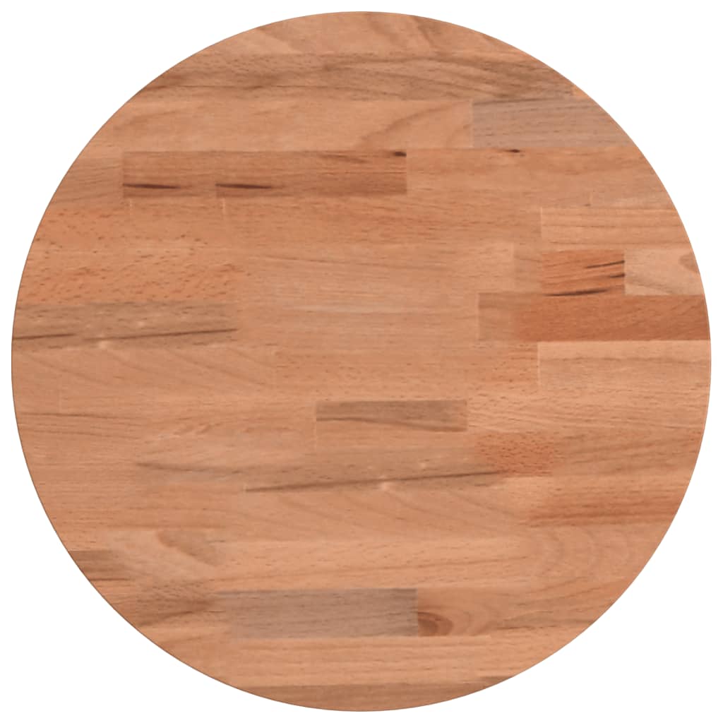 Beech Wood Round Table Top Ø30x4 cm - Solid & Durable Design