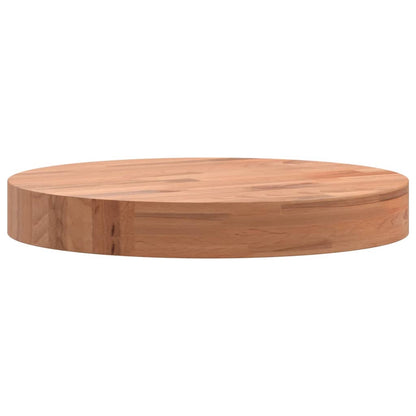 Beech Wood Round Table Top Ø30x4 cm - Solid & Durable Design