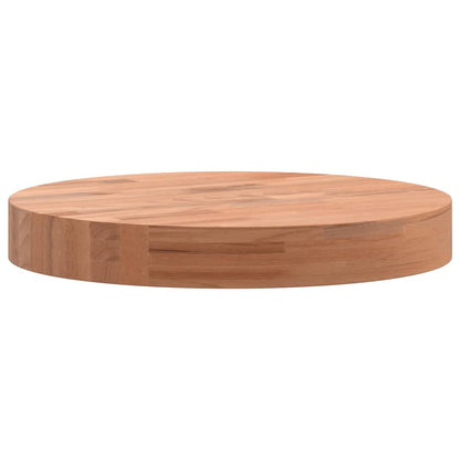 Beech Wood Round Table Top Ø30x4 cm - Solid & Durable Design