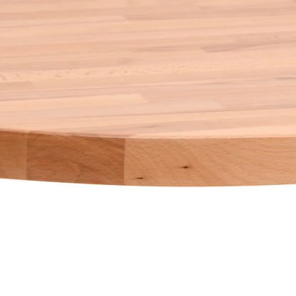 Round Solid Beech Wood Table Top Ø60cm | Natural Finish