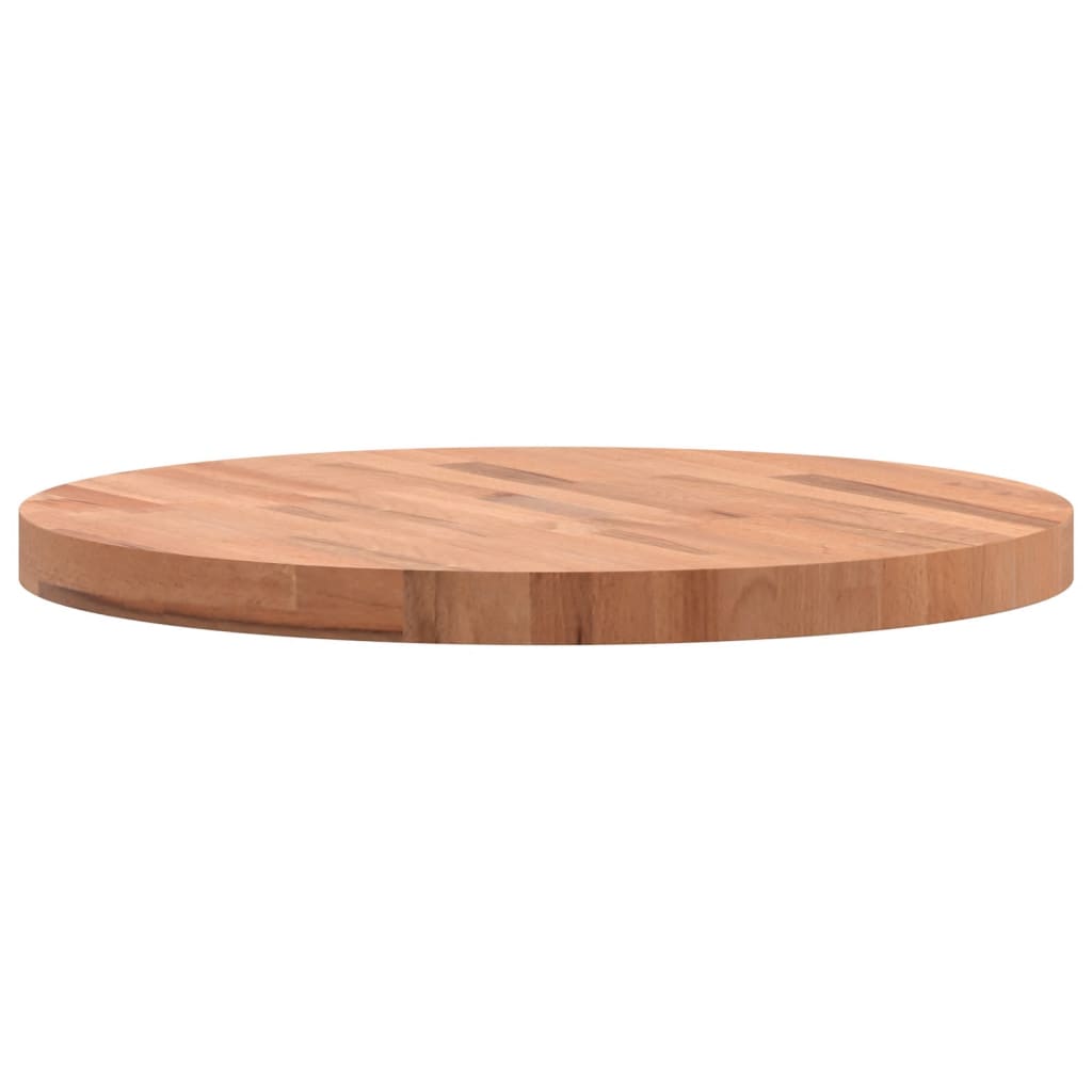 Round Solid Beech Wood Table Top Ø60cm | Natural Finish