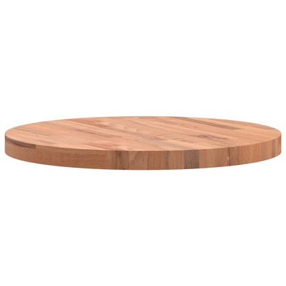 Round Solid Beech Wood Table Top Ø60cm | Natural Finish