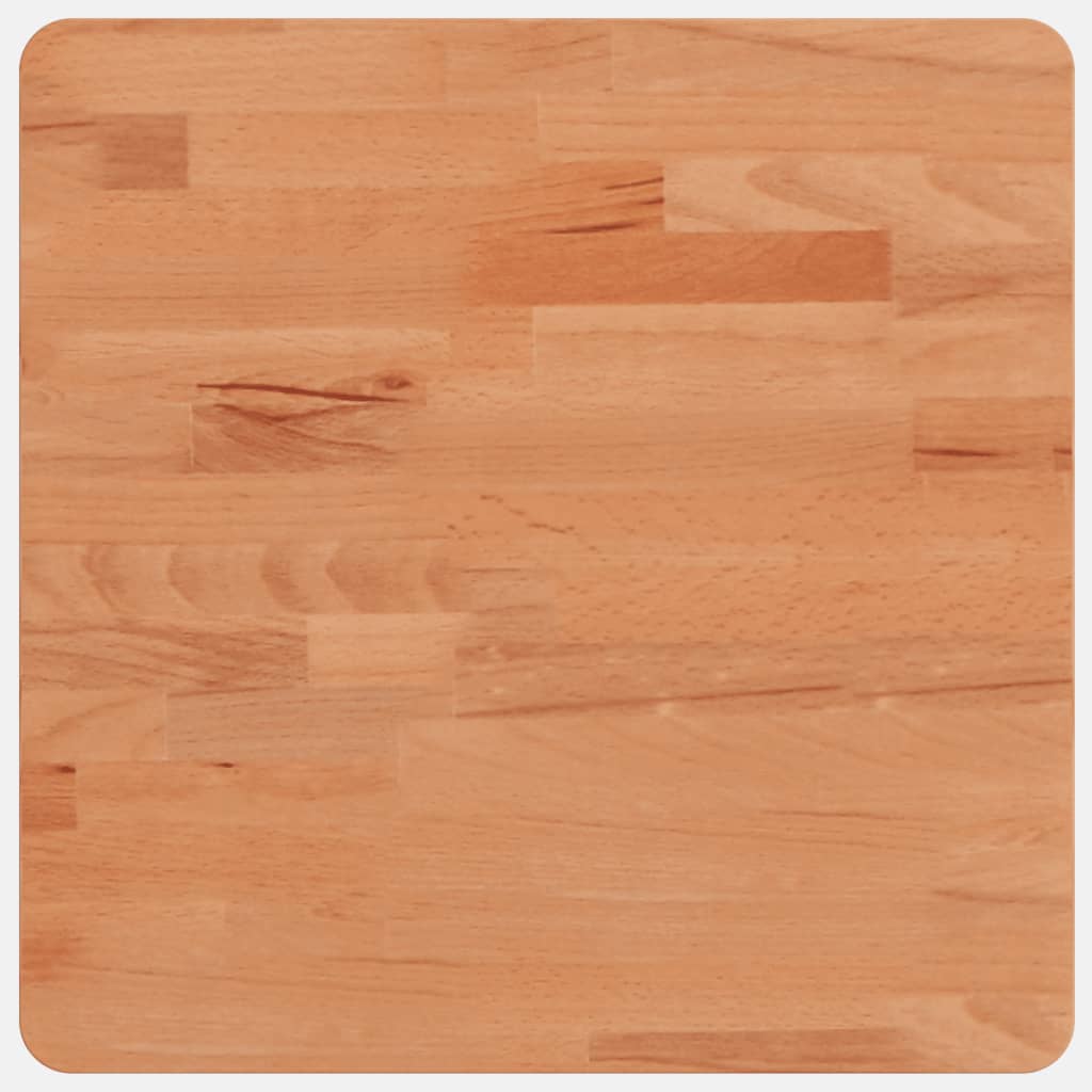 Solid Beech Wood Square Table Top 40x40x2.5 cm