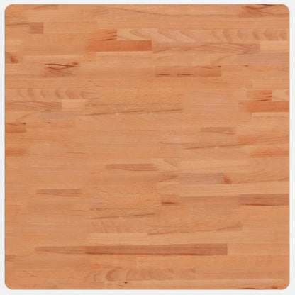 Solid Wood Beech Table Top 70x70x2.5 cm - Square Design