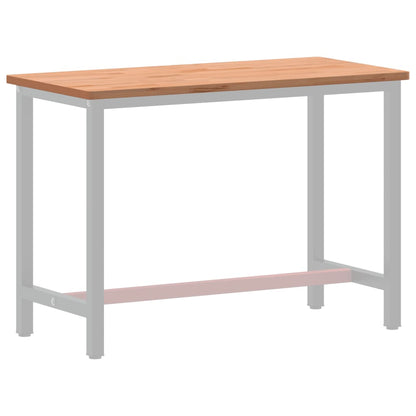 Solid Beech Wood Desktop - 115x55x2.5 cm Durable Surface