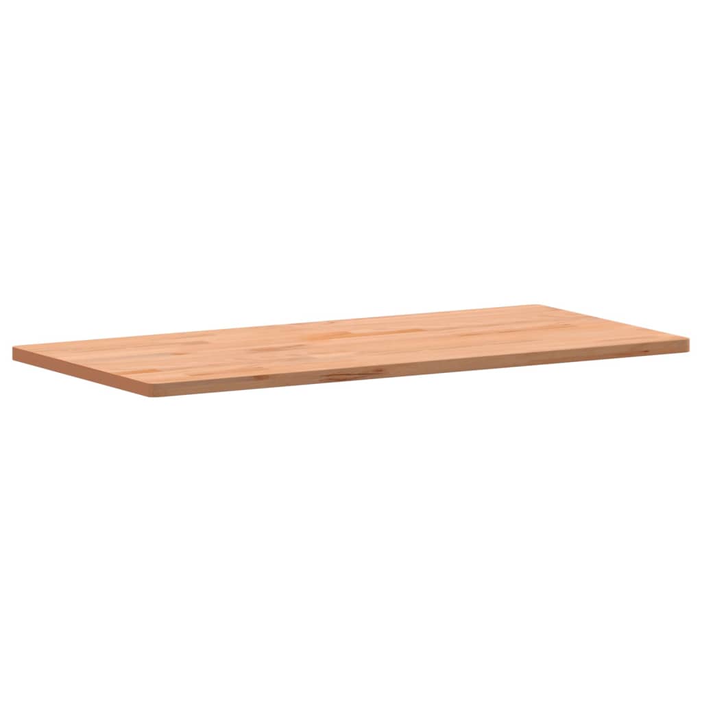 Solid Beech Wood Desktop - 115x55x2.5 cm Durable Surface