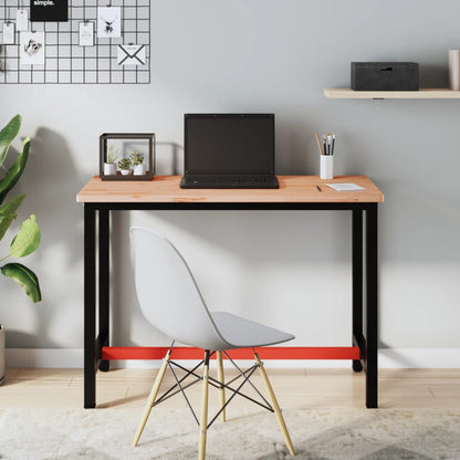 Solid Beech Wood Desktop - 115x55x2.5 cm Durable Surface