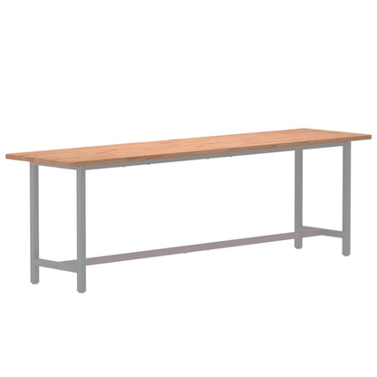Solid Beech Wood Desk Top, 220x55x2.5 cm - Durable & Stylish