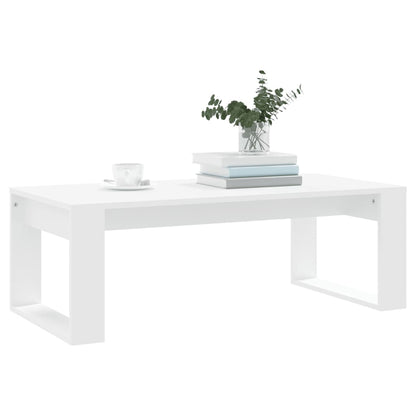 Coffee Table White 102x50x35 cm Engineered Wood