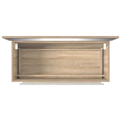 Sonoma Oak Bathroom Cabinet with Mirror - Engineered Wood