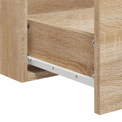 Sonoma Oak Bathroom Cabinet with Mirror - Engineered Wood
