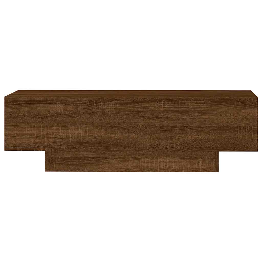 Coffee Table Brown Oak 100x49.5x31 cm Engineered Wood