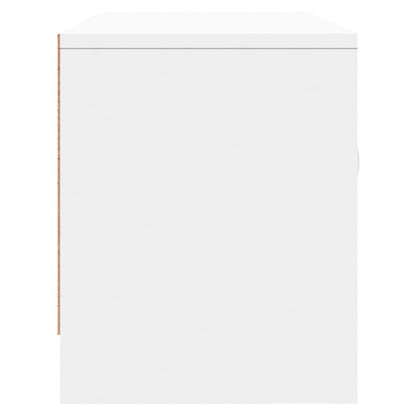 TV Cabinet White 102x30x37.5 cm Engineered Wood