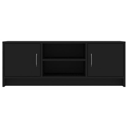TV Cabinet Black 102x30x37.5 cm Engineered Wood