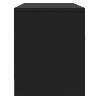 TV Cabinet Black 102x30x37.5 cm Engineered Wood