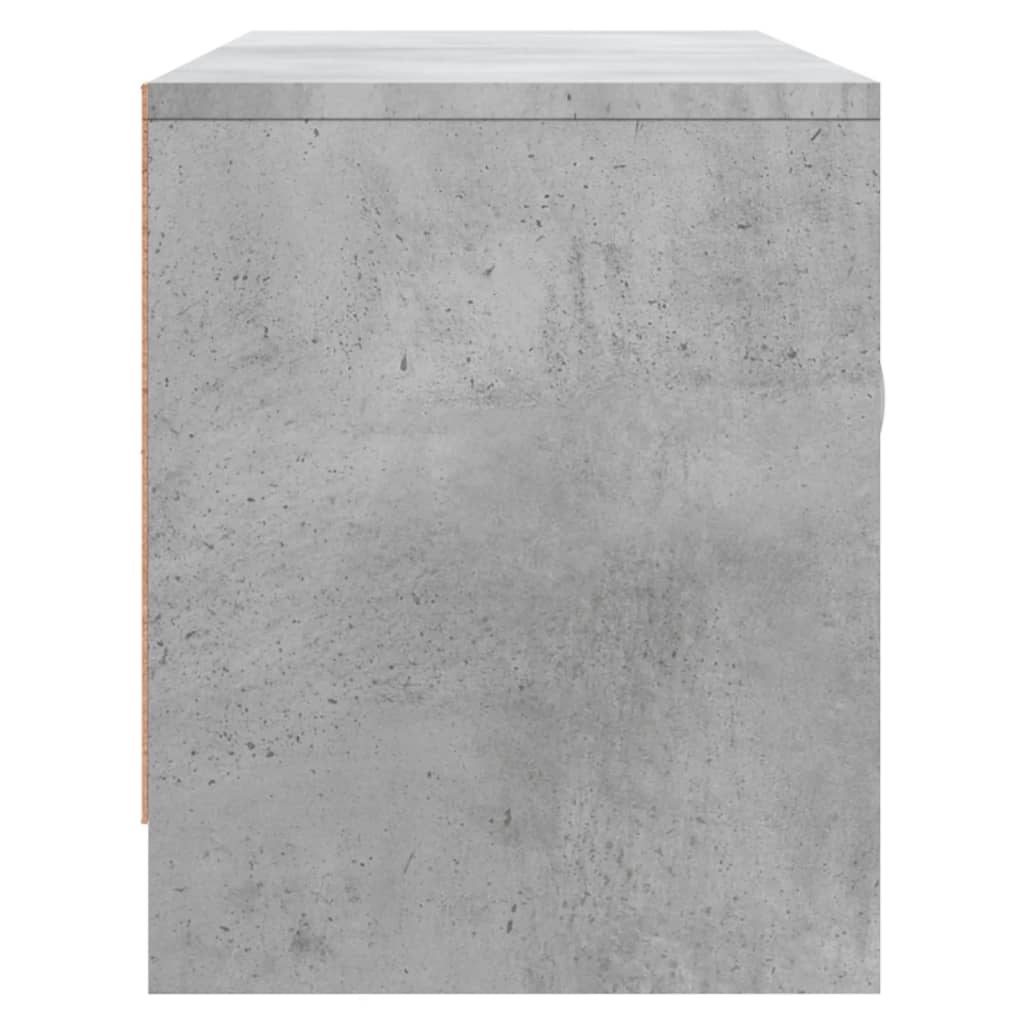 TV Cabinet Concrete Grey 102x30x37.5 cm Engineered Wood