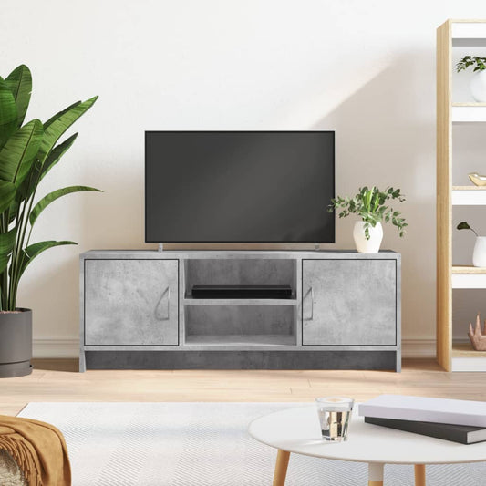 TV Cabinet Concrete Grey 102x30x37.5 cm Engineered Wood