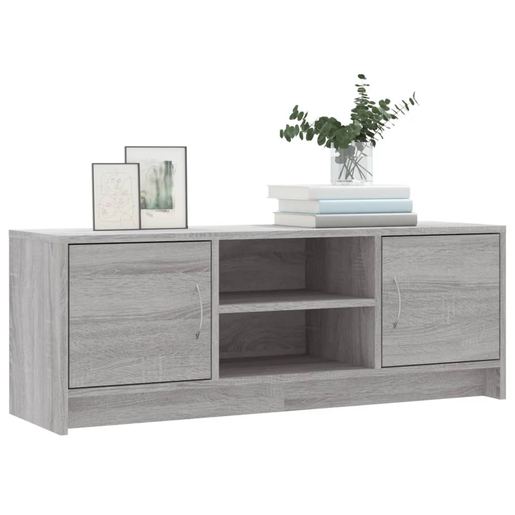 TV Cabinet Grey Sonoma 102x30x37.5 cm Engineered Wood