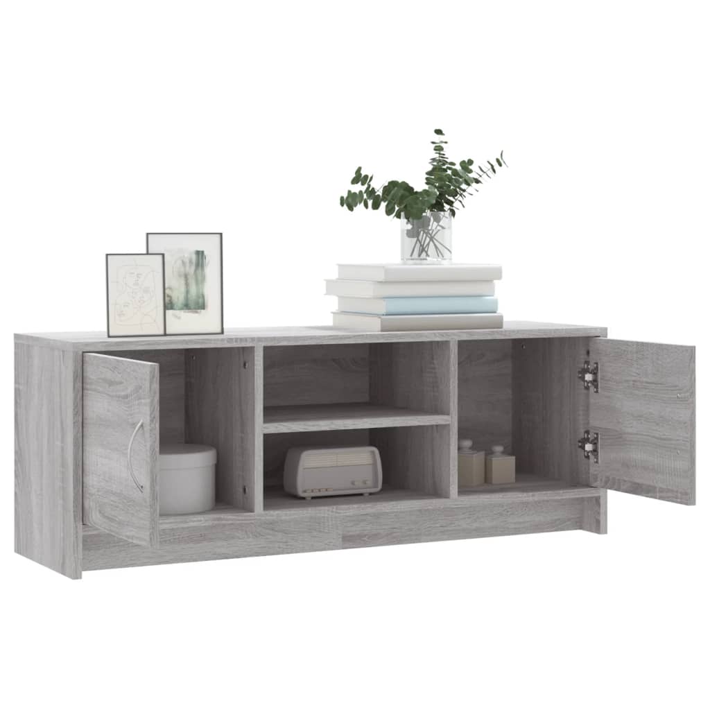 TV Cabinet Grey Sonoma 102x30x37.5 cm Engineered Wood