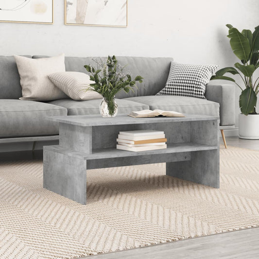 Coffee Table Concrete Grey 90x55x42.5 cm Engineered Wood