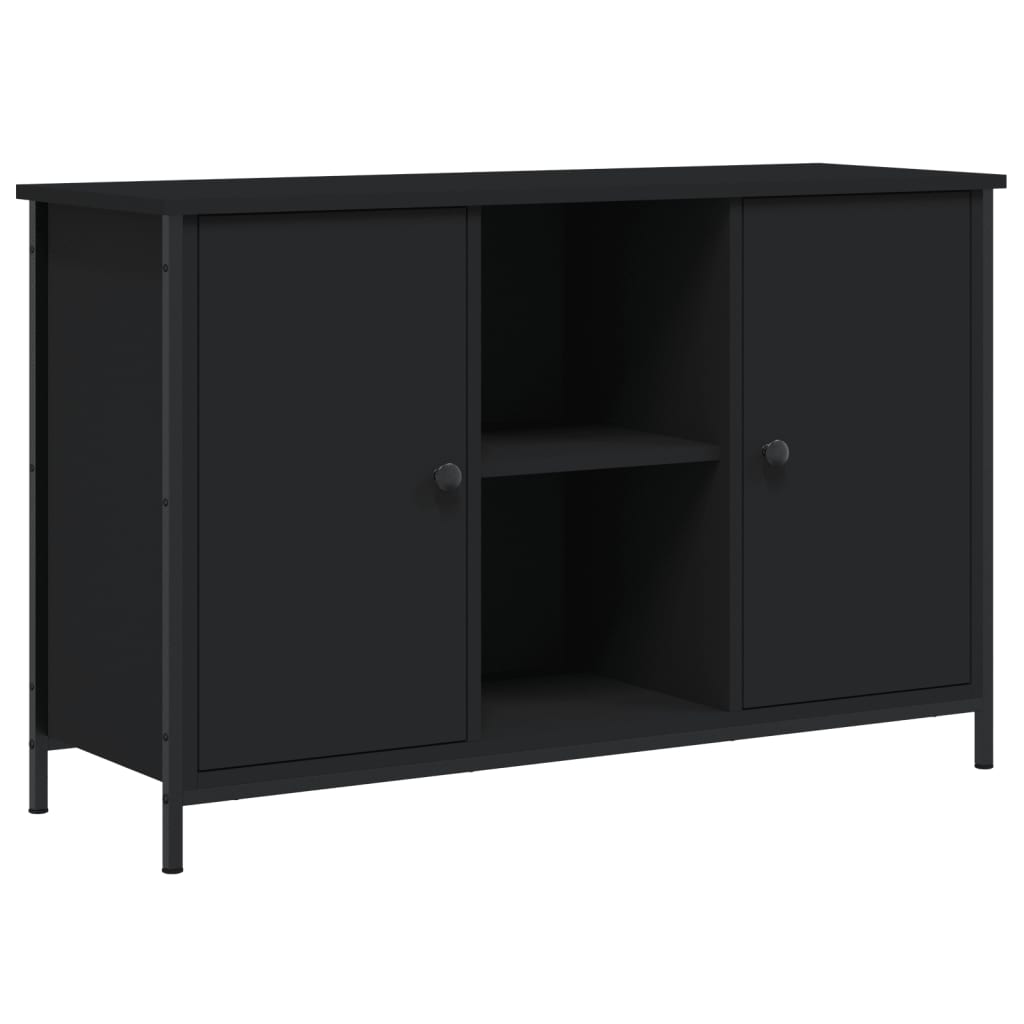TV Cabinet Black 100x35x65 cm Engineered Wood