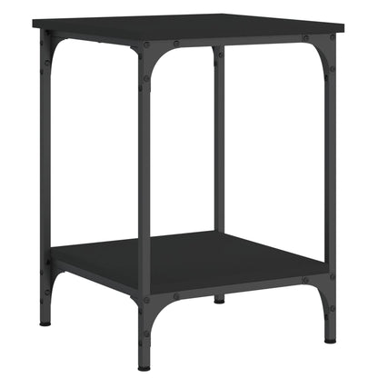 Coffee Table Black 40x40x55 cm Engineered Wood