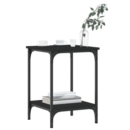 Coffee Table Black 40x40x55 cm Engineered Wood