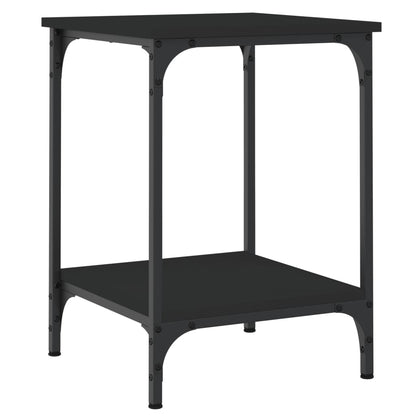 Coffee Table Black 40x40x55 cm Engineered Wood