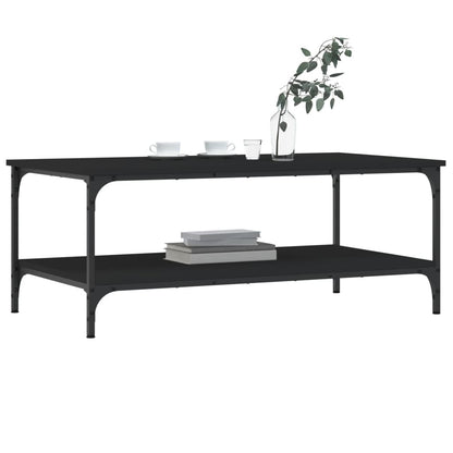 Coffee Table Black 100x55x40 cm Engineered Wood