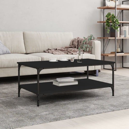 Coffee Table Black 100x55x40 cm Engineered Wood
