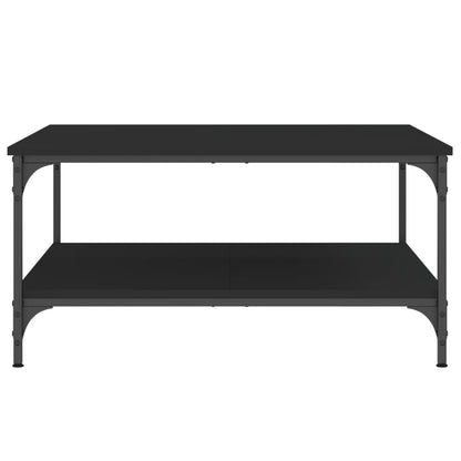 Coffee Table Black 80x80x40 cm Engineered Wood