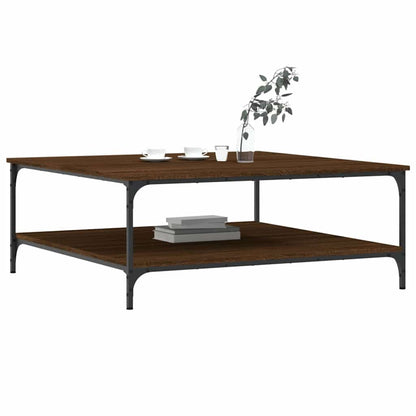 Coffee Table Brown Oak 100x100x40 cm Engineered Wood
