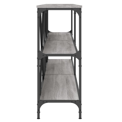 Sonoma Grey Console Table 200x30x75 cm - Engineered Wood & Iron