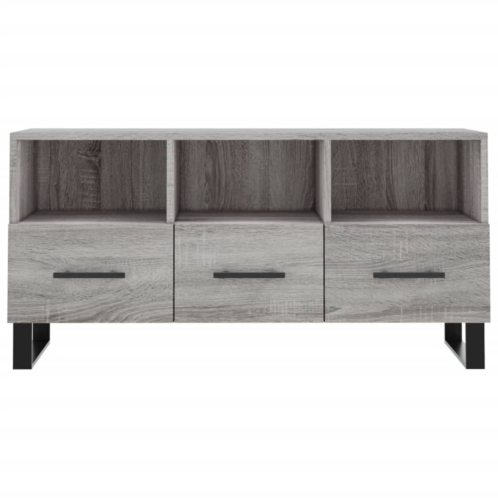 TV Cabinet Grey Sonoma 102x36x50 cm Engineered Wood