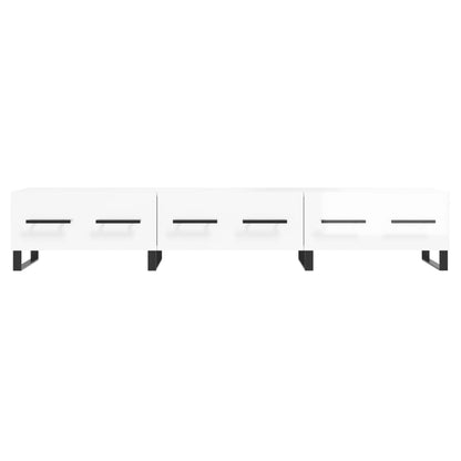 TV Cabinet High Gloss White 150x36x30 cm Engineered Wood