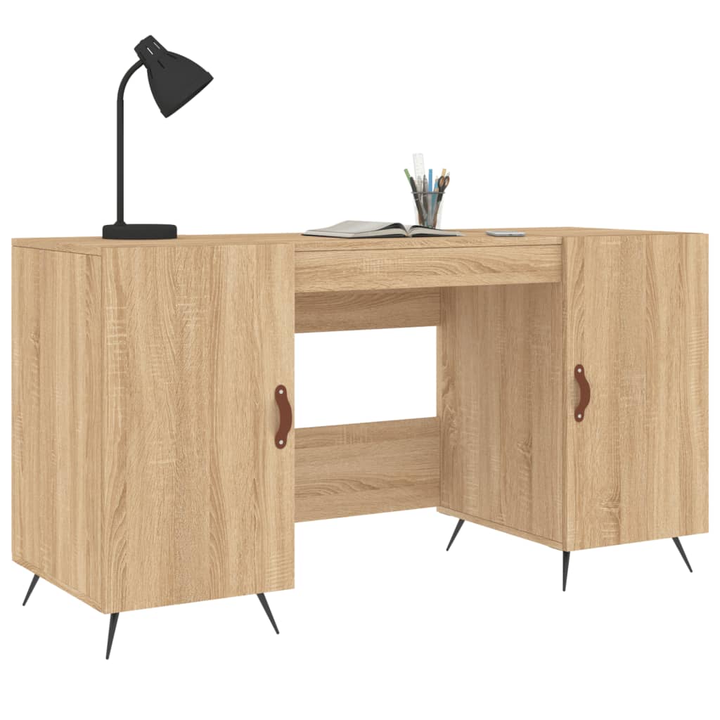 Sonoma Oak Engineered Wood Desk 140x50x75 cm