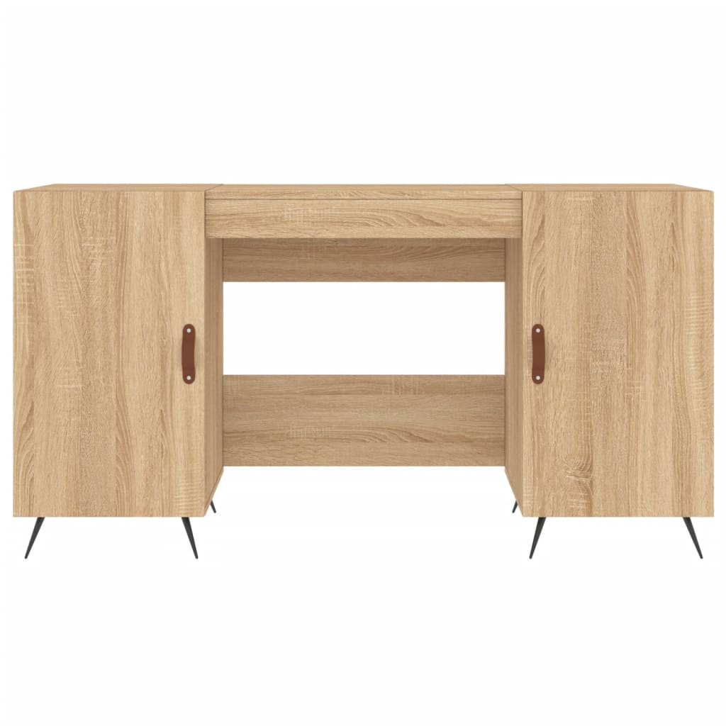 Sonoma Oak Engineered Wood Desk 140x50x75 cm