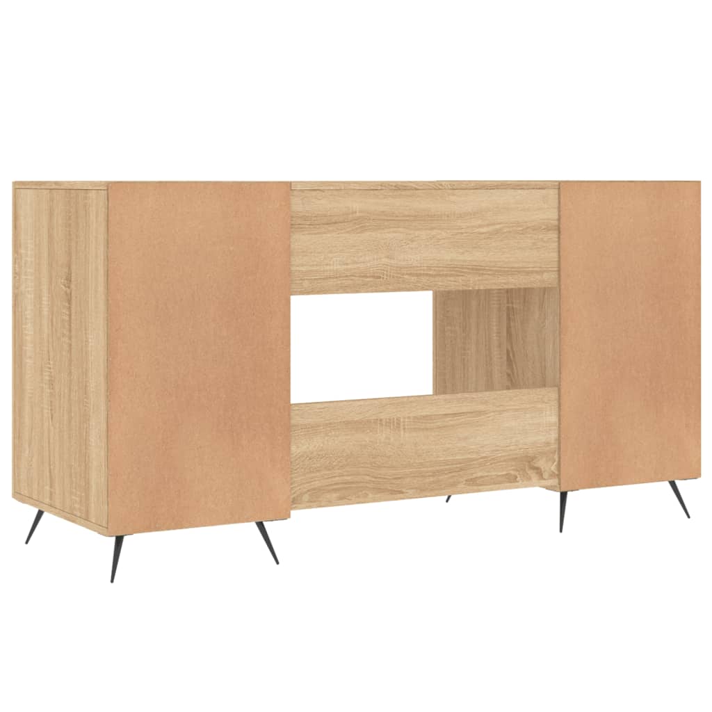 Sonoma Oak Engineered Wood Desk 140x50x75 cm