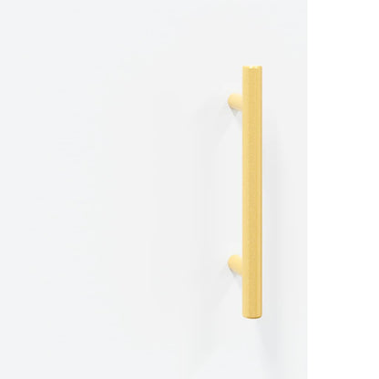 Sleek White Engineered Wood Desk, 140x50x75 cm