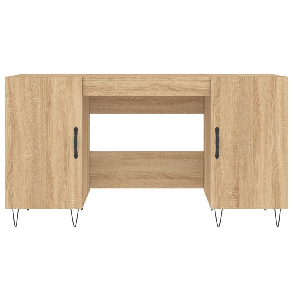 Sonoma Oak Desk 140x50x75 cm - Engineered Wood Office Table
