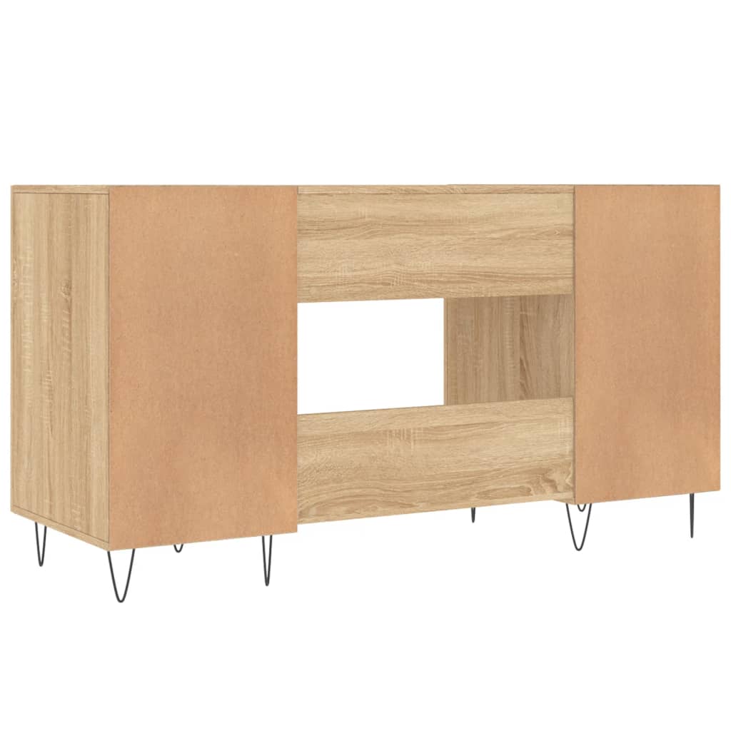 Sonoma Oak Desk 140x50x75 cm - Engineered Wood Office Table