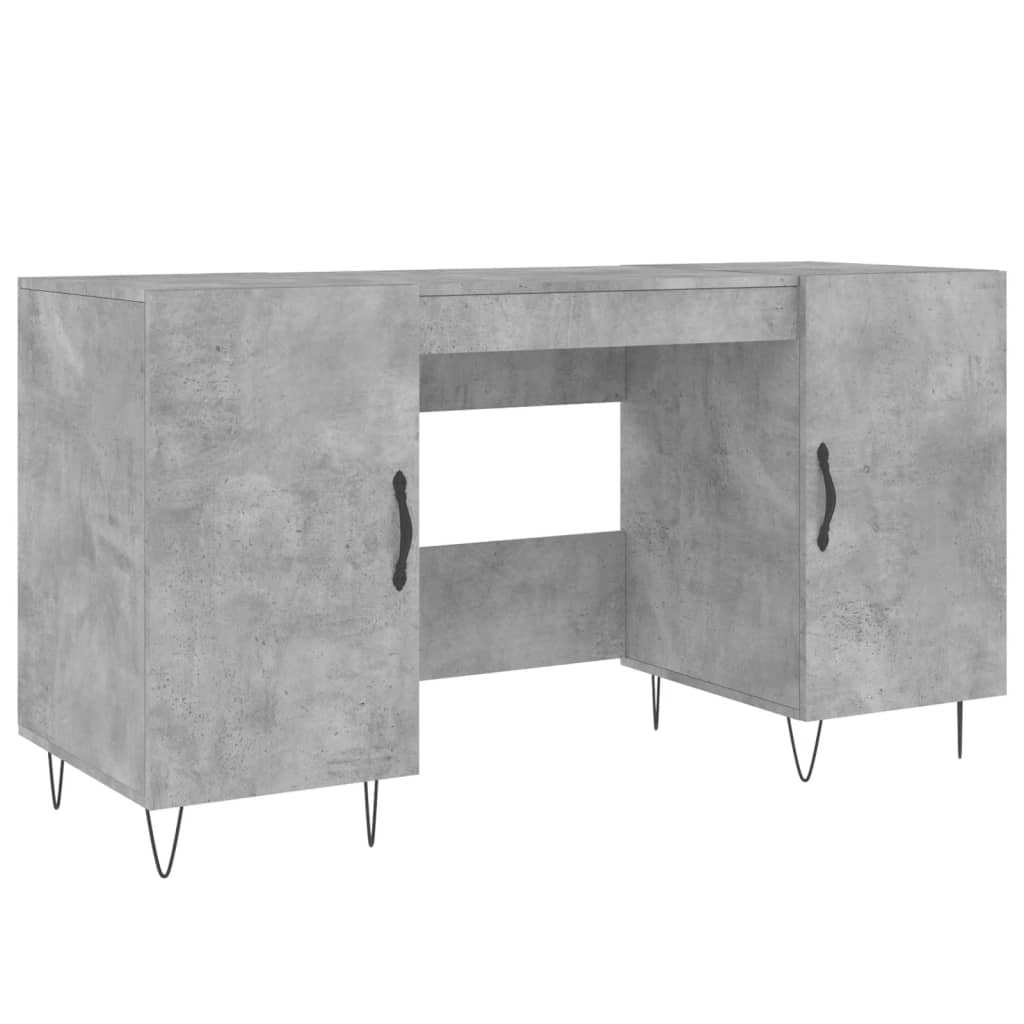 Concrete Grey Desk 140x50x75 cm in Engineered Wood