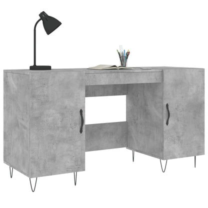 Concrete Grey Desk 140x50x75 cm in Engineered Wood