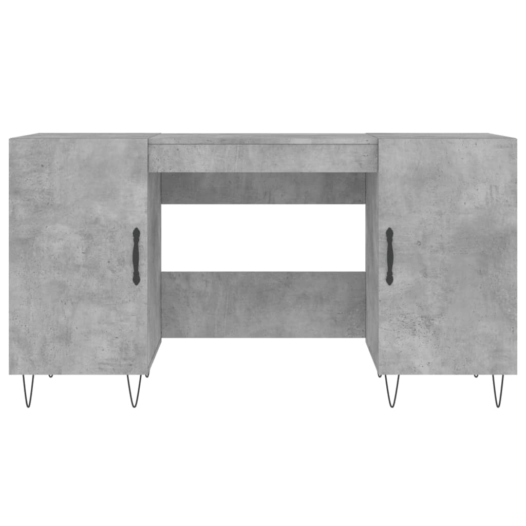 Concrete Grey Desk 140x50x75 cm in Engineered Wood