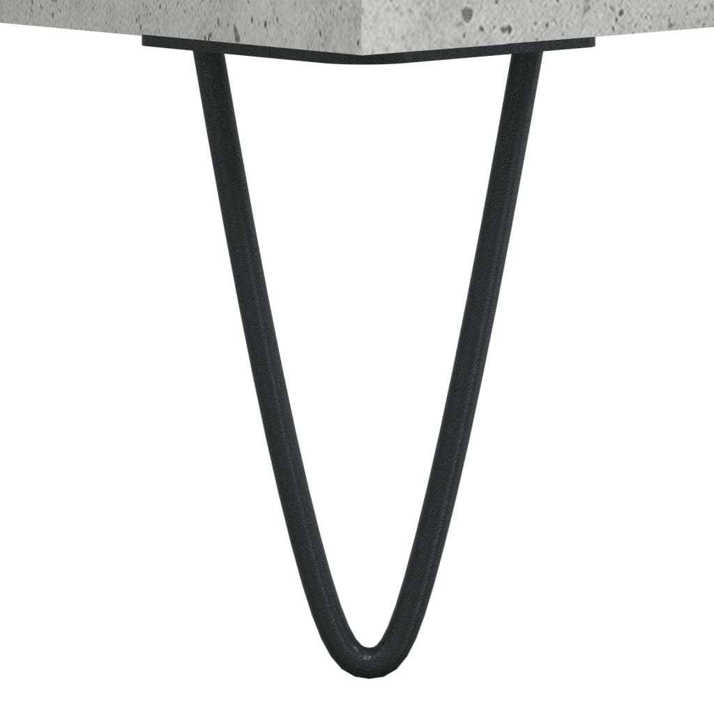 Concrete Grey Desk 140x50x75 cm in Engineered Wood