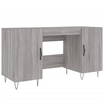 Stylish Grey Sonoma Desk, Engineered Wood, 140x50x75 cm