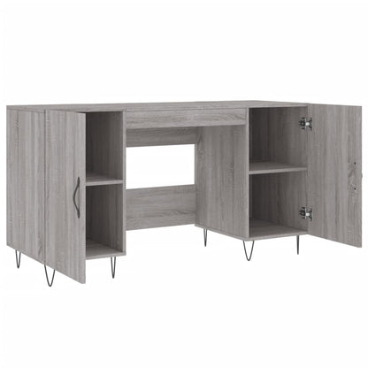Stylish Grey Sonoma Desk, Engineered Wood, 140x50x75 cm