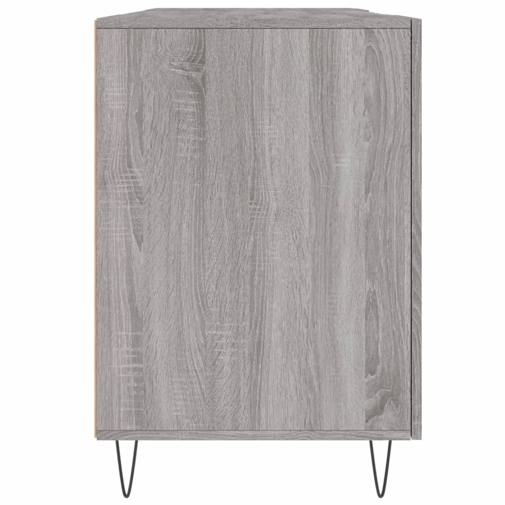 Stylish Grey Sonoma Desk, Engineered Wood, 140x50x75 cm