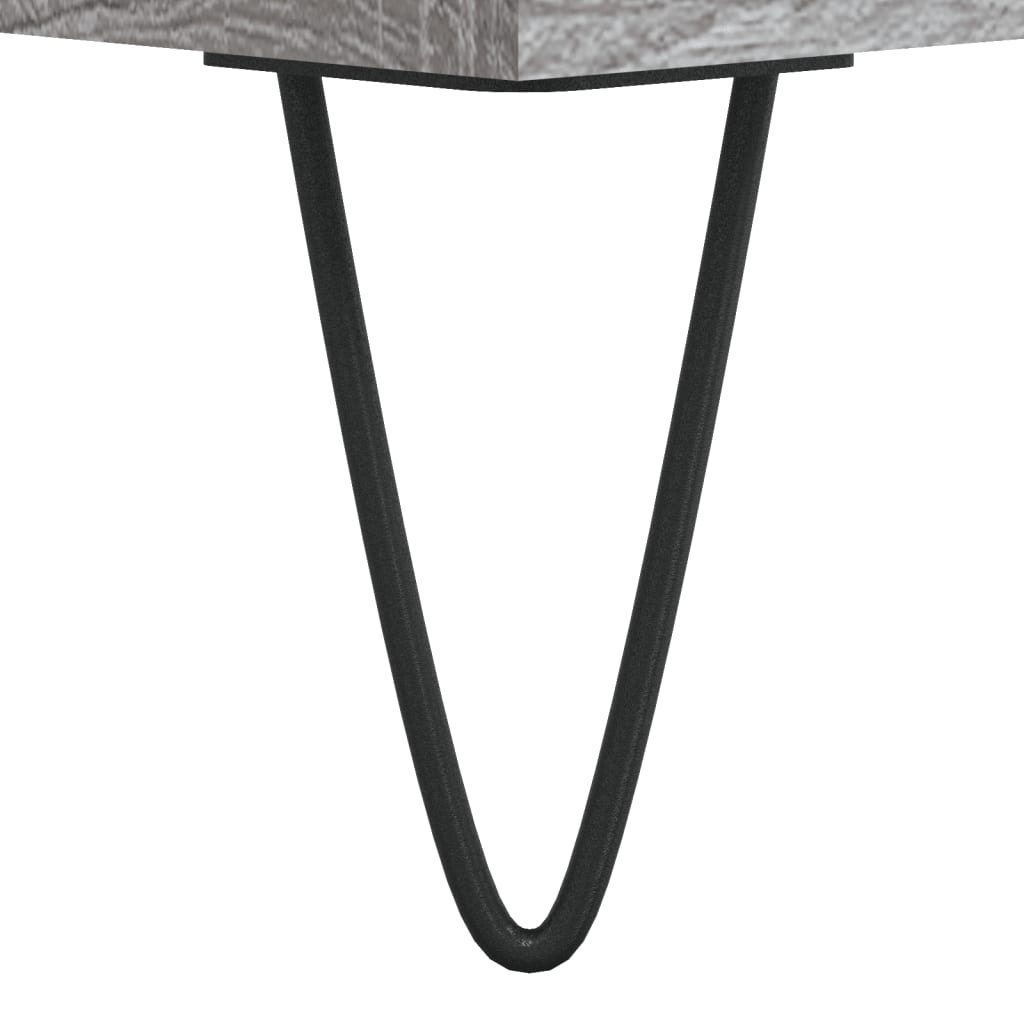 Stylish Grey Sonoma Desk, Engineered Wood, 140x50x75 cm